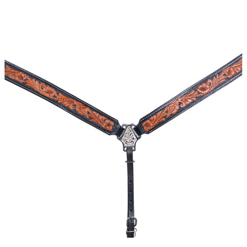 COMFYTACK Western Horse Headstall Breast Collar Tack Genuine American Leather